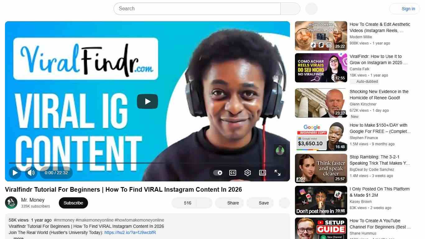 Viralfindr Tutorial For Beginners | How To Find VIRAL Instagram Content In 2026 - YouTube