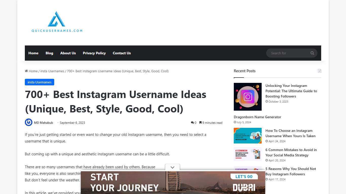 700+ Best Instagram Username Ideas (creative, Unique) - 2026