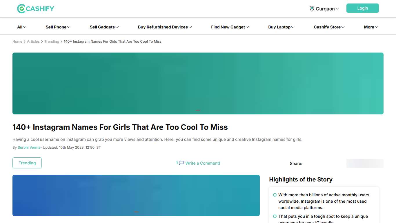 140+ Instagram Names For Girls That Are Too Cool To Miss | Cashify Blog